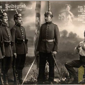 WW1 post card Das Heidegrab