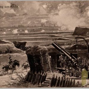 WW1 post card German gun position