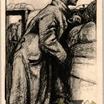 SMGM-3383 WW1 post card German trench