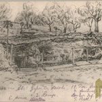 WW1 post card German trench