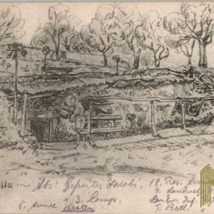 WW1 post card German trench