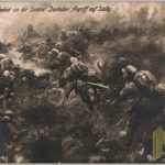 WW1 post card German Attack on Sailly