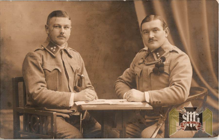 WW1 post card Austrian Officers