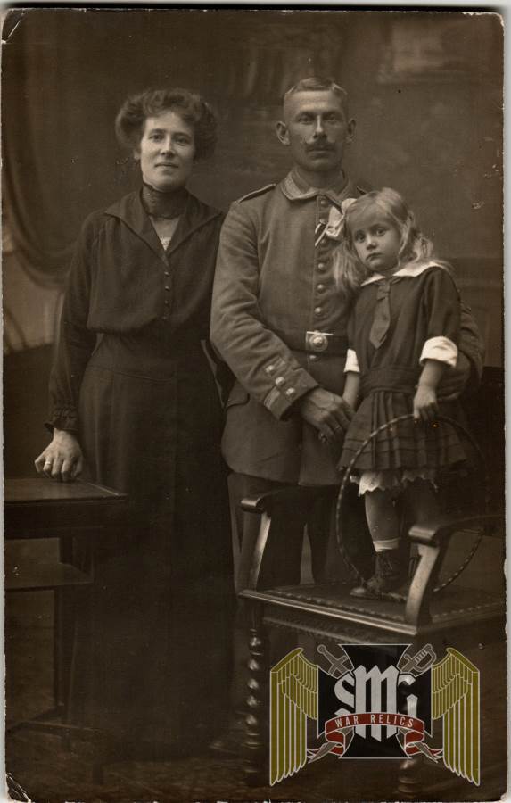 WW1 post card EK2 ribbon