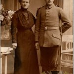 WW1 post card bayonet in wear