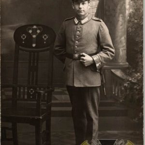 WW1 post card Portrait Uniform detail
