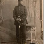 WW1 post card Officer w/sword