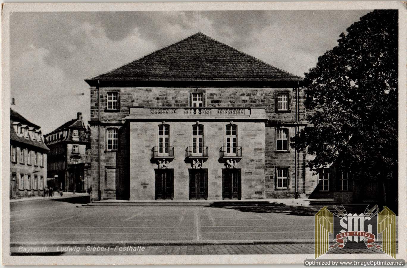 SMGQ-0351 bayreuth ludwig siebert festhalle Postcard