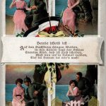 WW1 Postcard Departing his sweetheart