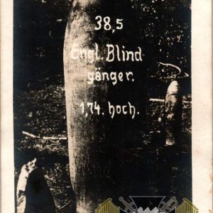 WW1 Postcard bombs 2 card set