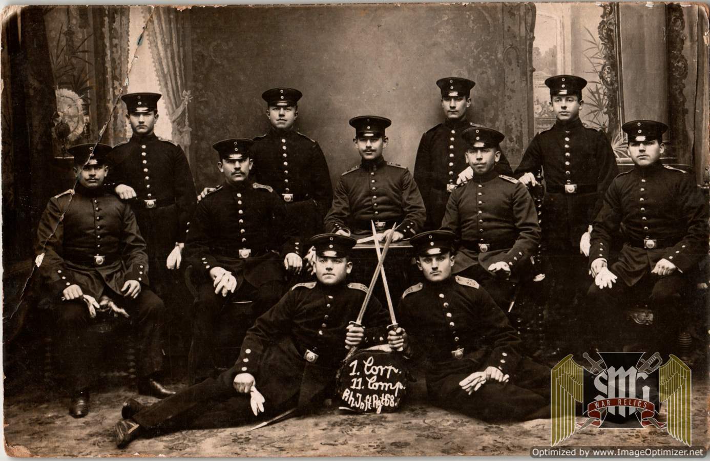 WW1 Postcard Regimental Portrait