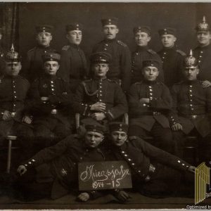 WW1 Post card portrait w/pickelhaubes