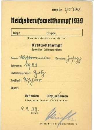 Sports Performance Card From Josef Westermaier grouping