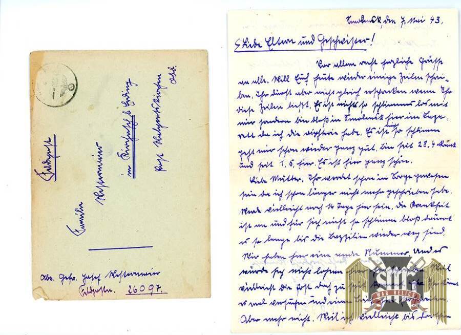Letters Home From the Josef Westermaier grouping
