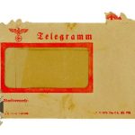 Nazi telegram with envelope