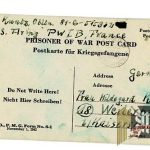 Prisoner of war postcard