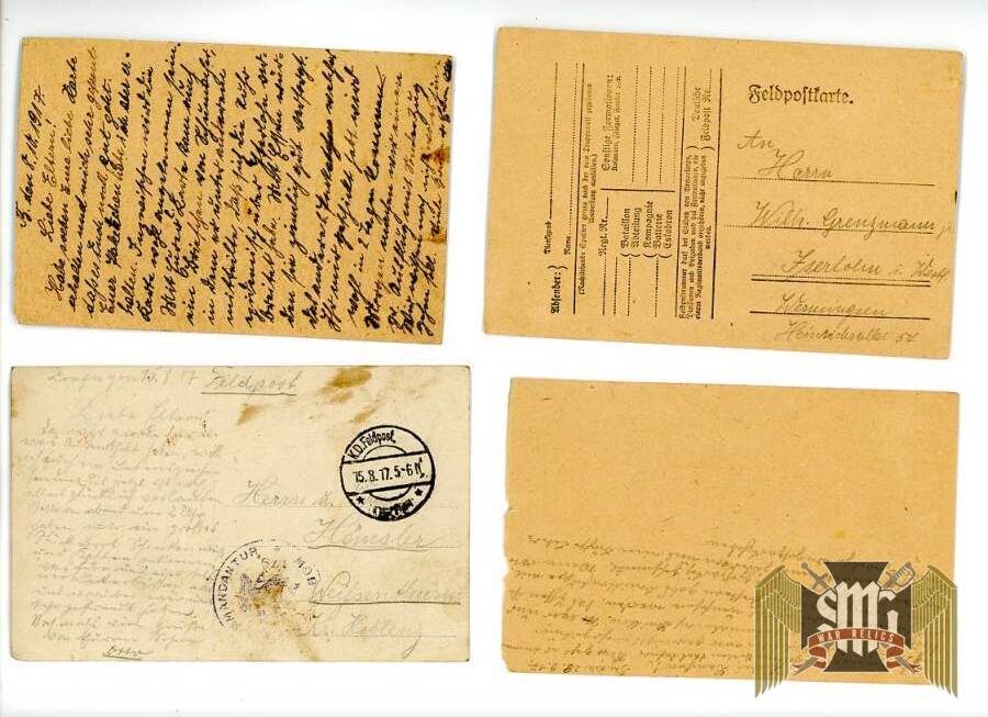 WW1 Letter grouping "Otto Hausler"