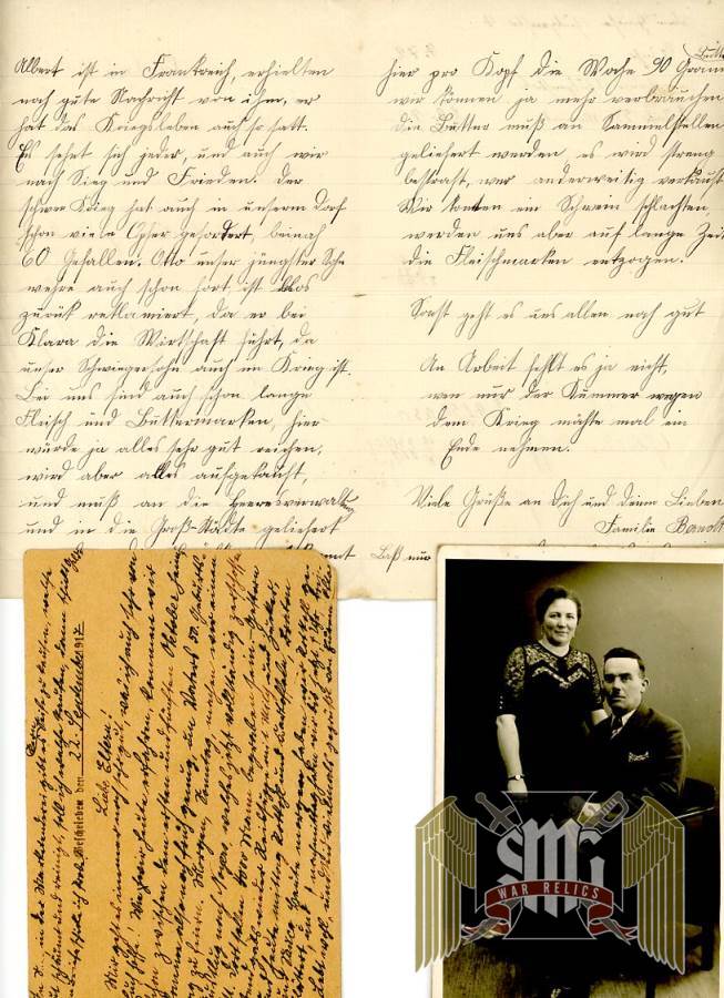 WW1 Letter grouping "Otto Hausler"