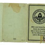 Voluntary labor service work passport dated 1934