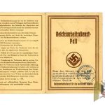 Voluntary labor service work passport dated 1934