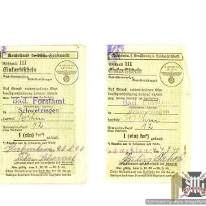 Forestry Tree slip/ticket