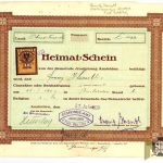 German Home Ownership Certificate 1930