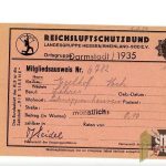RLB Membership card 1935