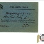 German shooting Membership card