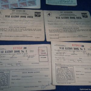 War Ration books from George wagner
