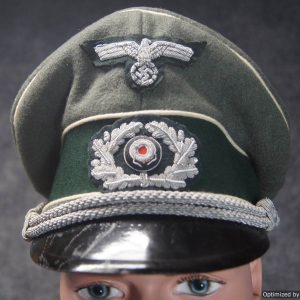 Post War Heer Officer Visor with War time insignia