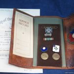 Honorable Discharge Leather Tri Fold 9th army With goodies!