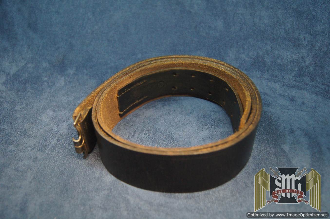 Belt with fake SS stamp