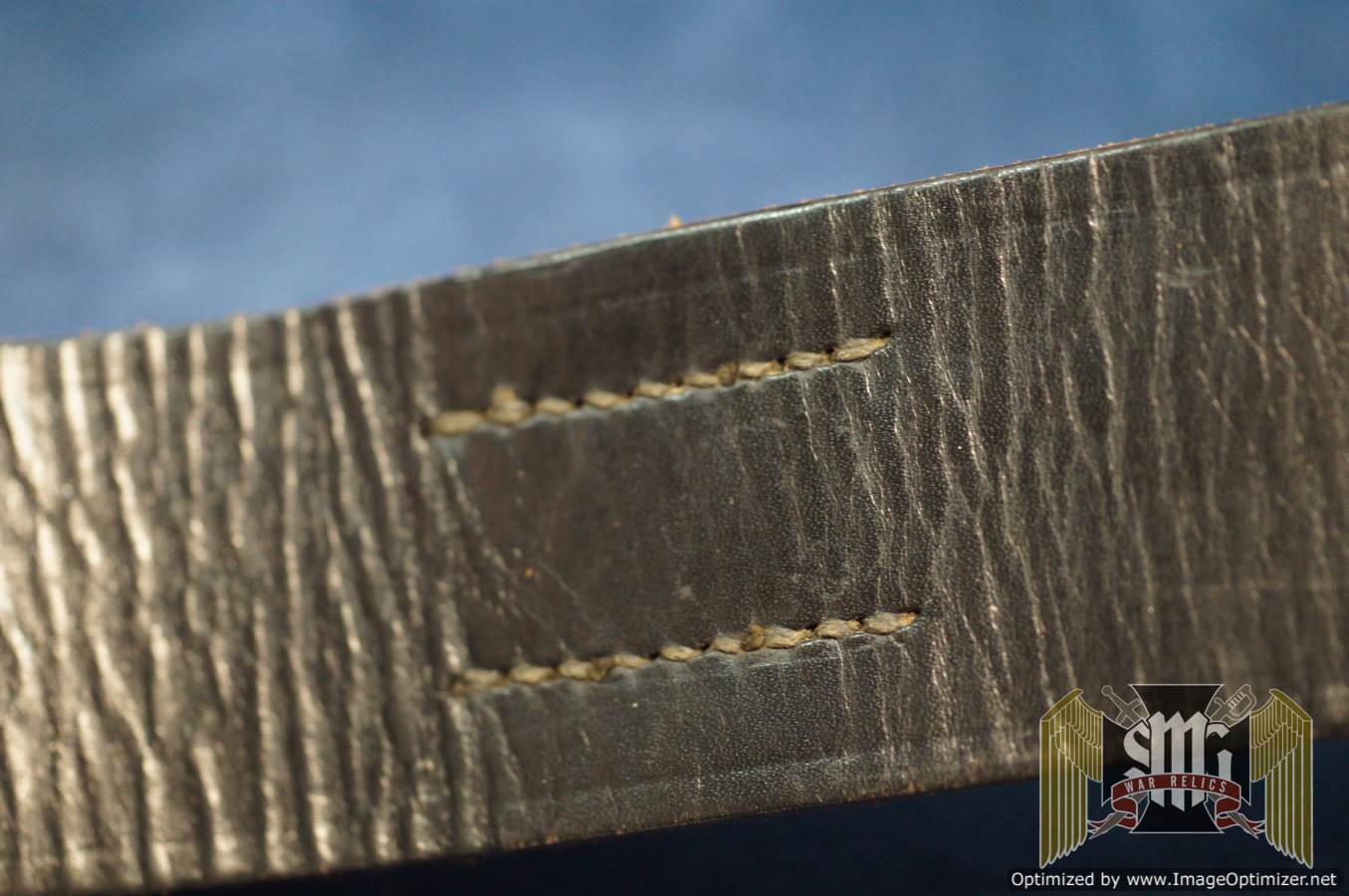 Belt with fake SS stamp