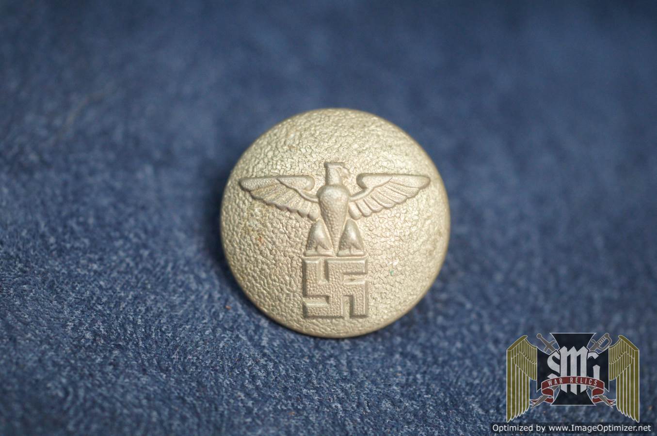 Political Uniform button 25mm Silver