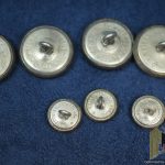 WW2 US Navy medical Officers button 8pc set in silver