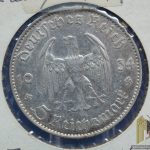 Third Reich Germany 1934-F 5 Reichsmark Garrison Church Silver Coin