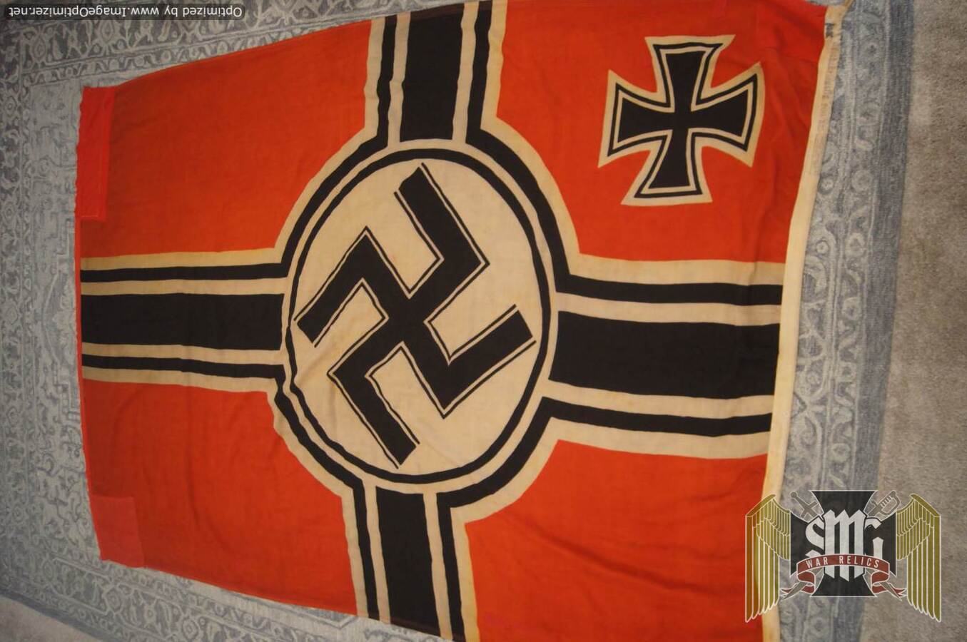 Reichskriegsflagge marine marked with period repairs