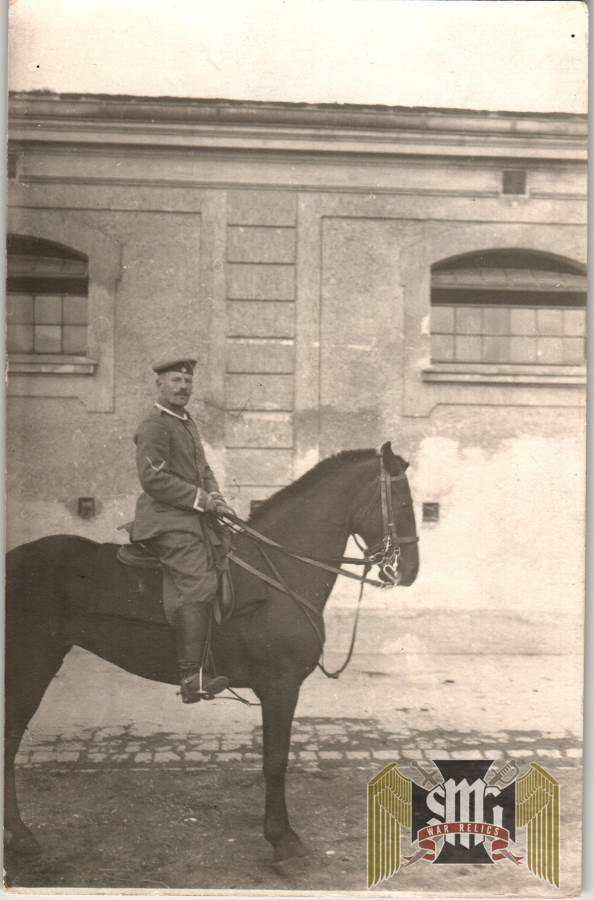 WW1 Postcard NCO On Horseback