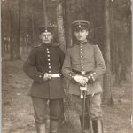 WW1 German NCO w/sword postcard