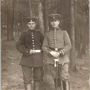 WW1 German NCO w/sword postcard