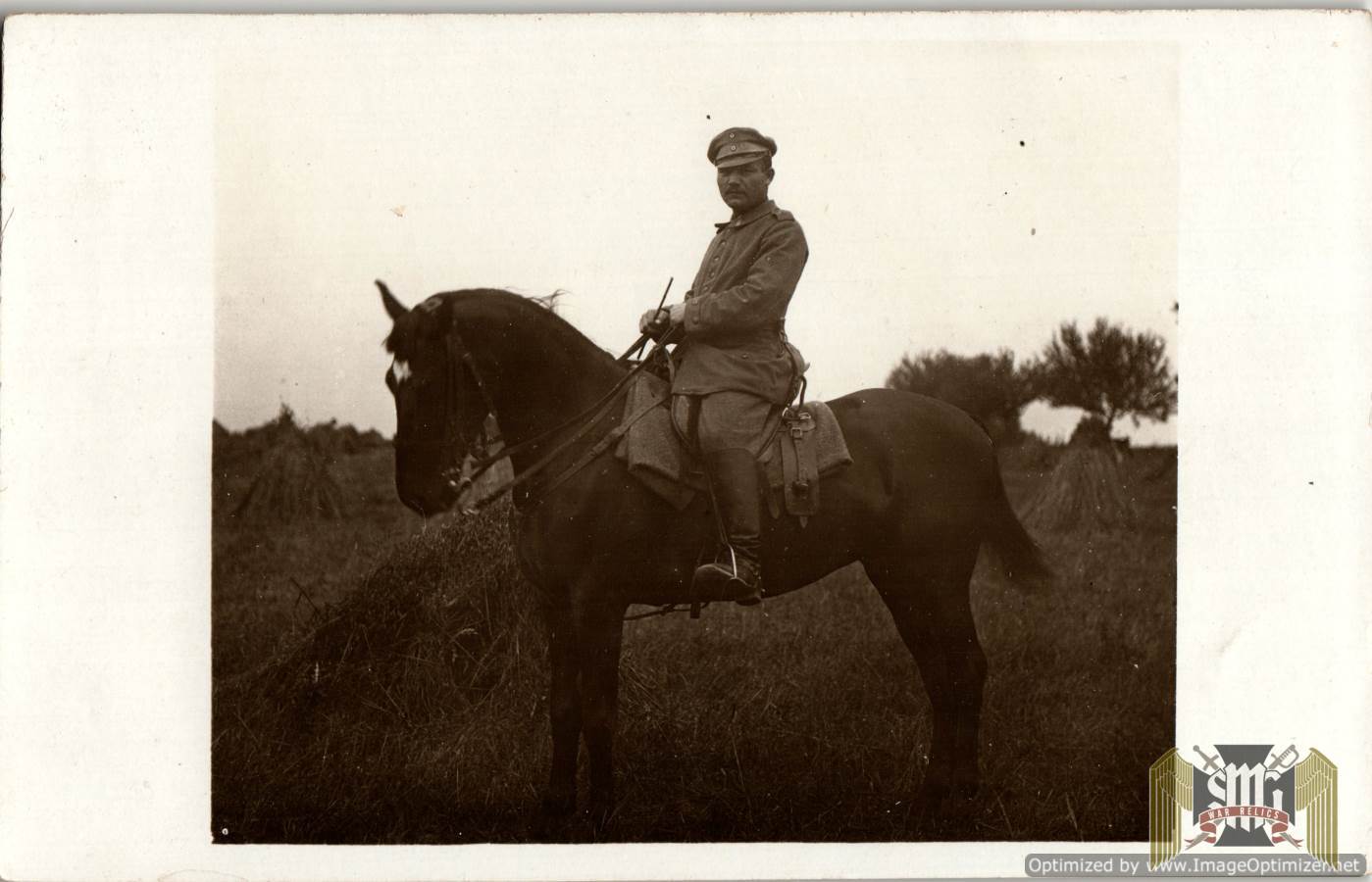 WW1 German Horseback postcard
