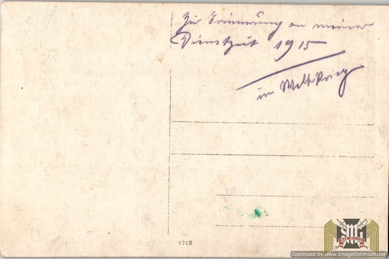 WW1 Post card German 53rd Artillery