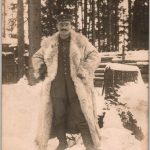 WW1 Post card German EK2 winner in snow