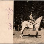 WW1 Post card German Officer on a horse