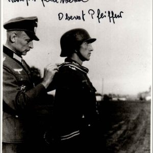 Josef Niemietz Knights Cross Winner Signature