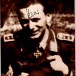 Günther Bahr Knights cross winner signature