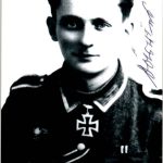 Josef Dörries  Knights cross winner signature
