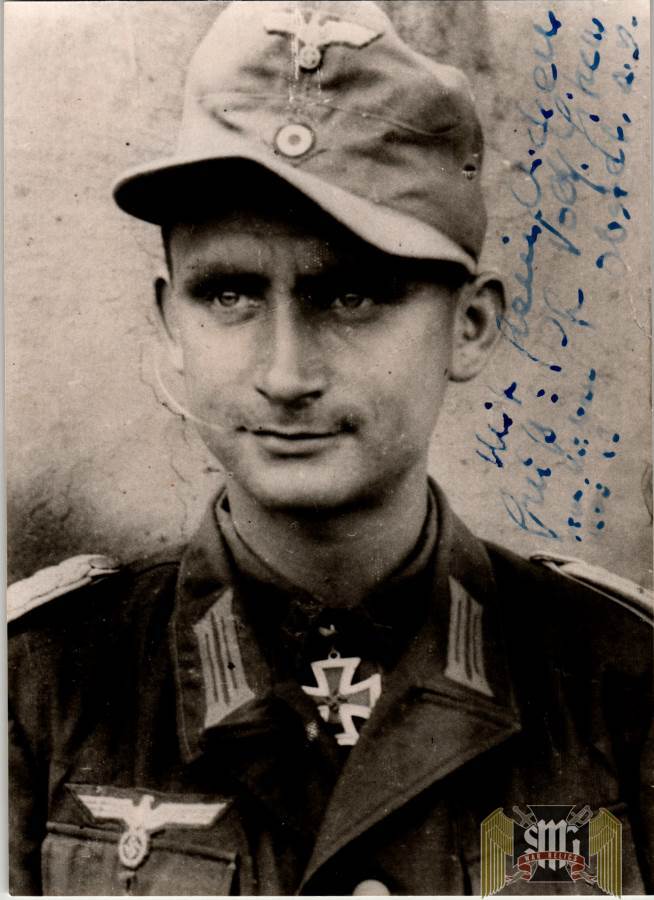 eitner volkhard Knights cross winner signature