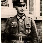 Josef Vernhold Knights cross winner signature on post card