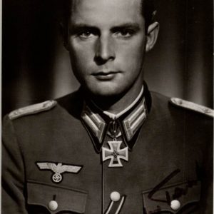 Walter Tank Knights cross winner signature